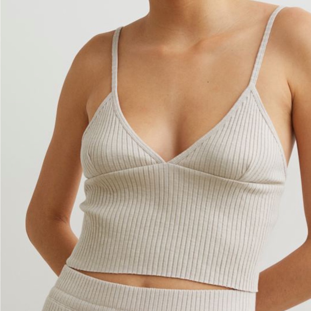 H&M Ribbed Cotton Top